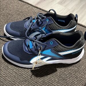 Reebok Black and Blue Running Shoes